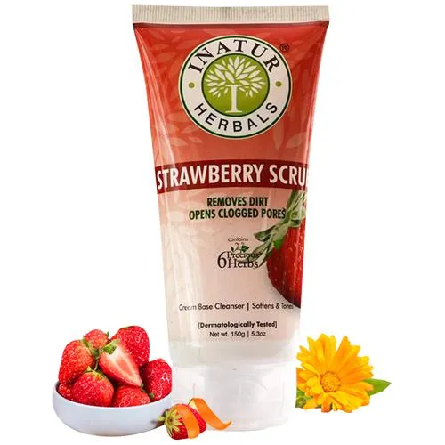 Inatur Strawberry Scrub 150gm